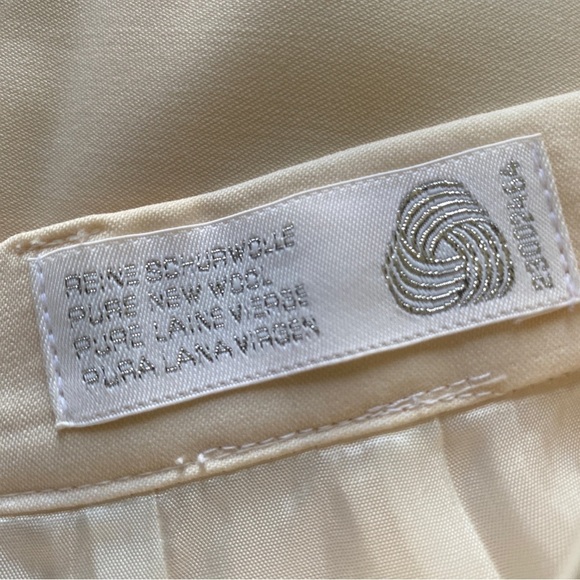 ESCADA Wool Elegant Cream Pencil Skirt 38/8 - Picture 7 of 11